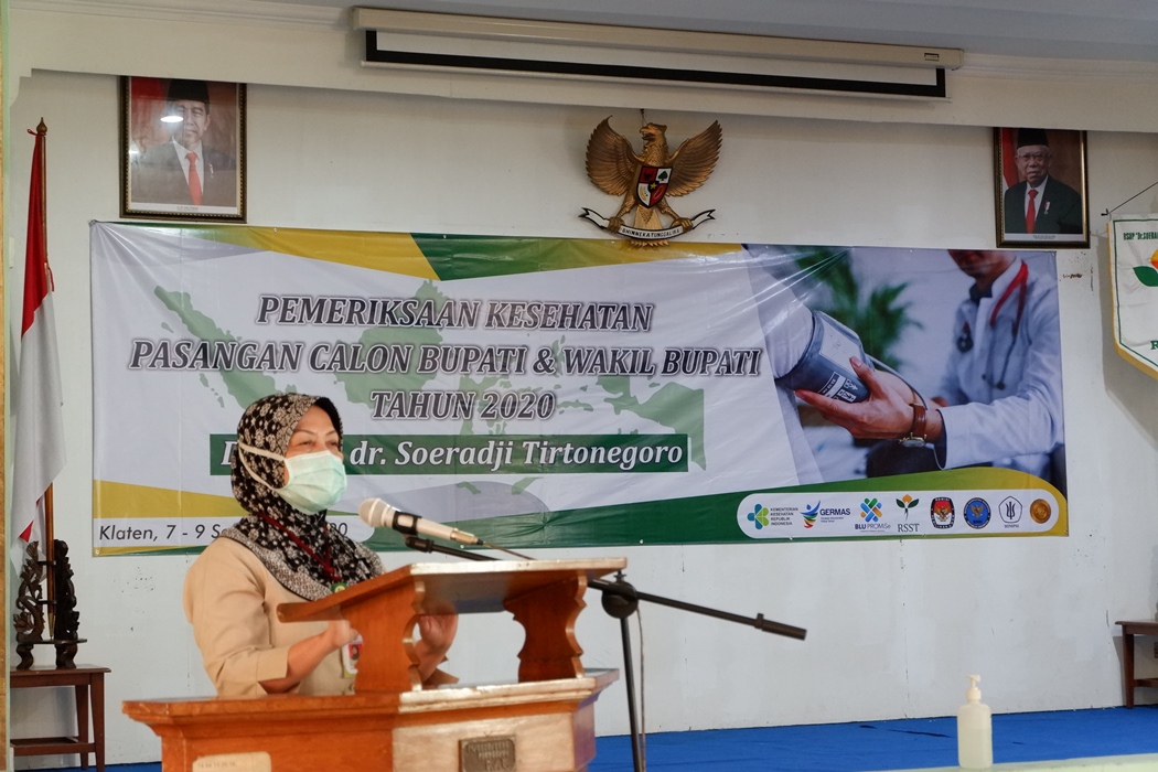 Pemeriksaan Kesehatan Calon Bupati dan Wakil Bupati Tahun 2020 di RSST