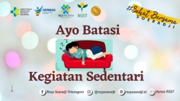 Ayo Batasi Kegiatan Sedentari